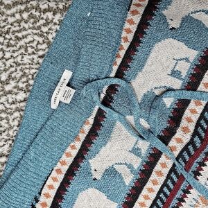 American Eagle Blue Patterbed Knit Leggings
